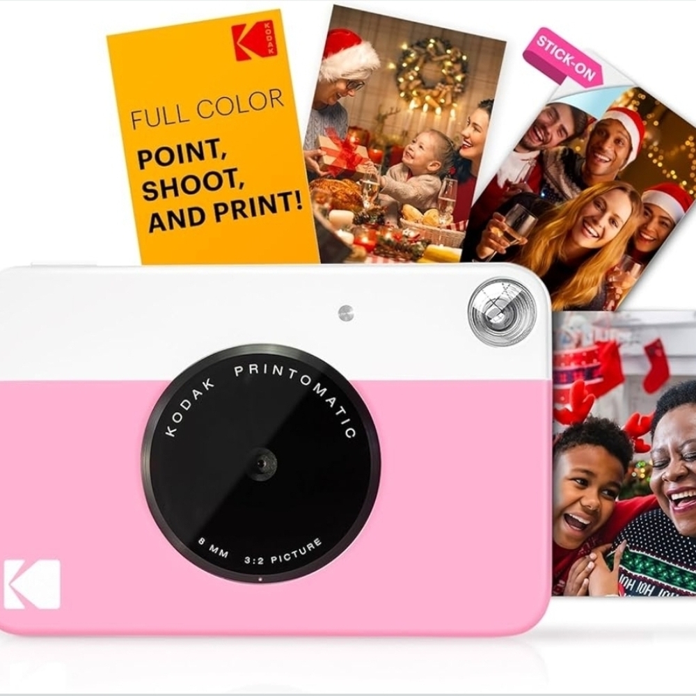 Kodak Printomatic Camera in Pink and White